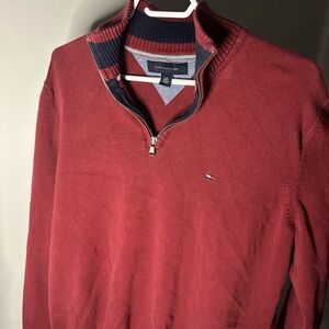 Tommy Hilfiger Men's Red Sweater
